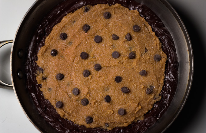 Top view of Paleo Skillet Brookie